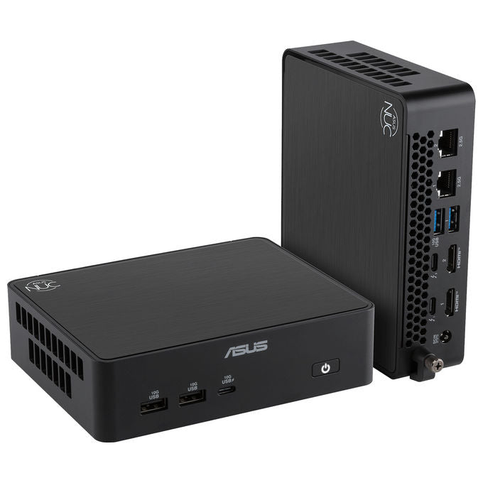 Asus 90AR00W2-M000D0 NUC 16 Pro Mini PC Barebone Intel Core Ultra 7 366H RAM fino a 128 GB SSD M.2 PCIe Wi-Fi 7 Bluetooth 6.0 Thunderbolt 4 colore Nero