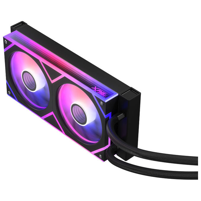 XPG 75261659 LEVANTE II Kit di raffreddamento a liquido 240 mm 2 ventole ARGB 2700 RPM 300W TDP colore Nero