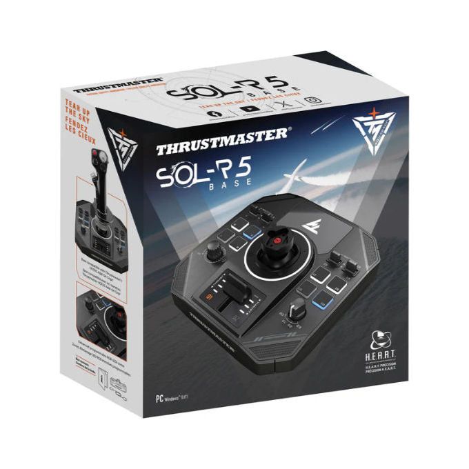 Thrustmaster 2960948 Sol-R 5 Base per Joystick PC 23 pulsanti 4 assi H.E.A.R.T. USB colore Nero