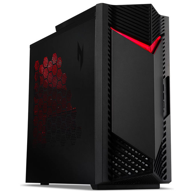 Acer DG.E4FET.01X Nitro 50 Computer desktop per gaming Intel Core Ultra 7 265F 16 GB DDR5 SSD 1 TB NVIDIA GeForce RTX 5060 8 GB colore Nero Rosso
