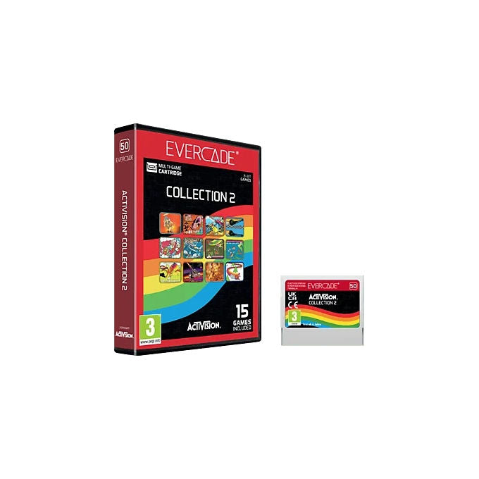 Plaion 160827 Evercade Activision Collection 2 Cartuccia con 15 Giochi Classici Piattaforma Azione Corse Sparatutto colore Nero