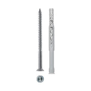 Fischer 506476 Tassello nylon prolungato con vite 8x120 mm testa svasata piana impronta TORX SXRL confezione da 50 pezzi colore Bianco