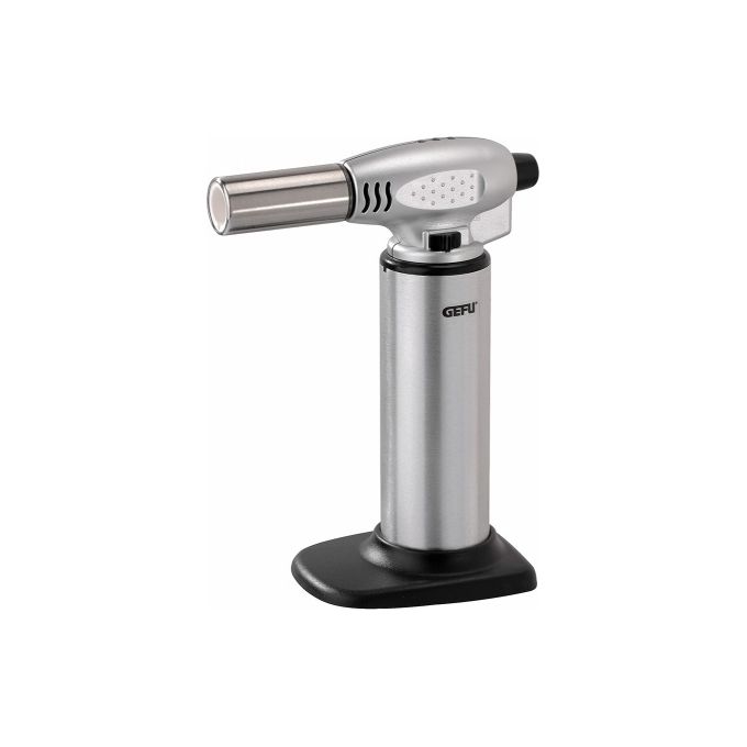 Gefu 4006664354004 Fuego Nero Acciaio inossidabile Torcia da Cucina con Regolazione Fiamma e Sicurezza Bambini colore Nero