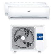 Haier Trendy KIT_ H2U14TAAOUT-21DUAL Climatizzatore Dual Split 09+12 BTU Classe A++-A+ R32 Wifi Bianco