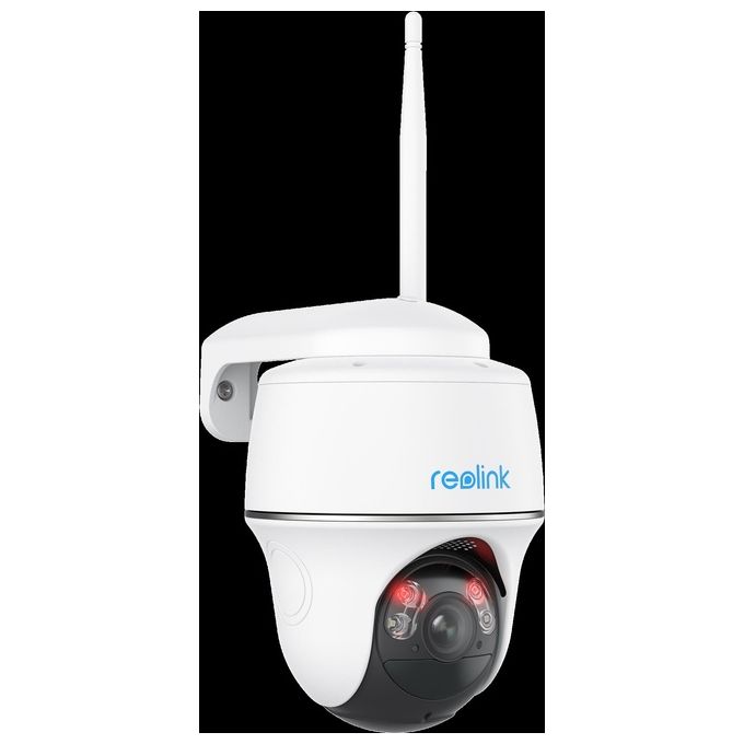 Reolink BWPT2K05 Argus Series B430 Telecamera IP Wi-Fi a batteria solare 5MP Pan Tilt visione notturna audio 2 vie colore Bianco