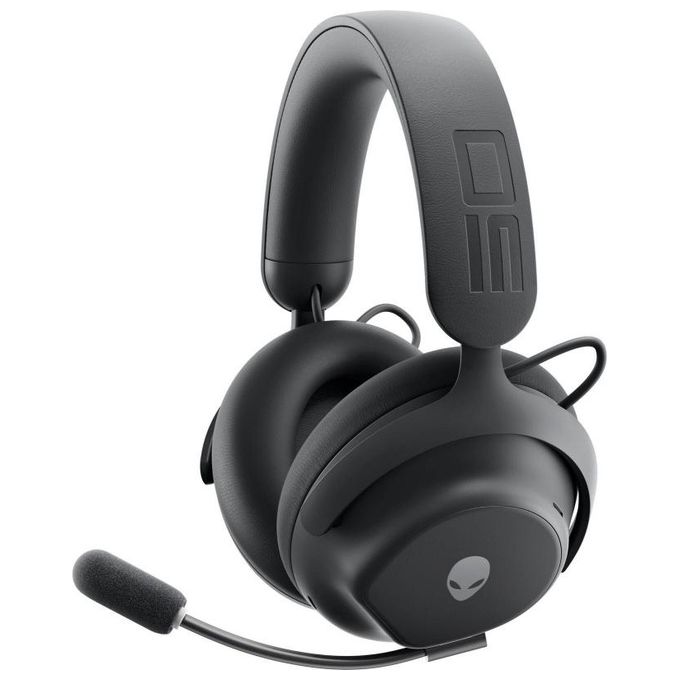 Alienware PRO-HS-G-DEAM Cuffie da gioco wireless Audio Surround Virtuale 7.1 Driver 50 mm Microfono Staccabile Ricarica USB-C Autonomia 30 ore colore Nero