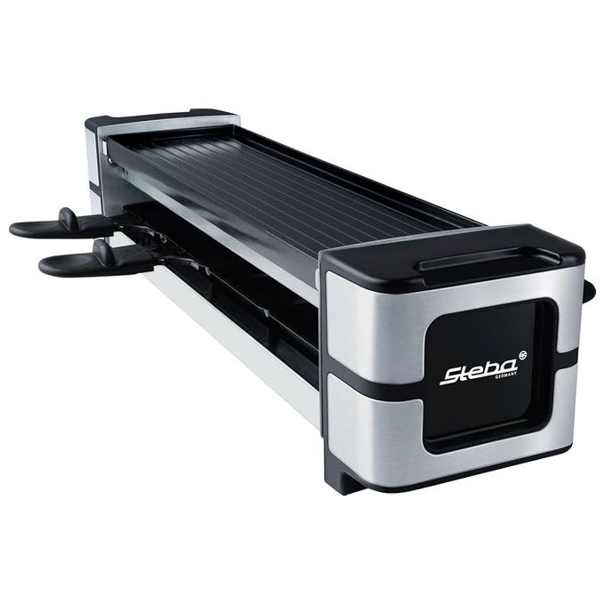 Steba RC140 Griglia Raclette 600W 4 Poêles Antiaderente Senza PFAS Regolazione Continua colore Nero