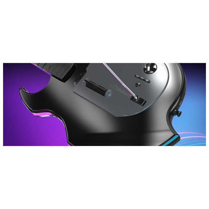 PDP 052-024-BK Riffmaster Chitarra Wireless per PC PlayStation 4 PlayStation 5 Batteria Ricaricabile Fino a 36 Ore colore Nero Grigio