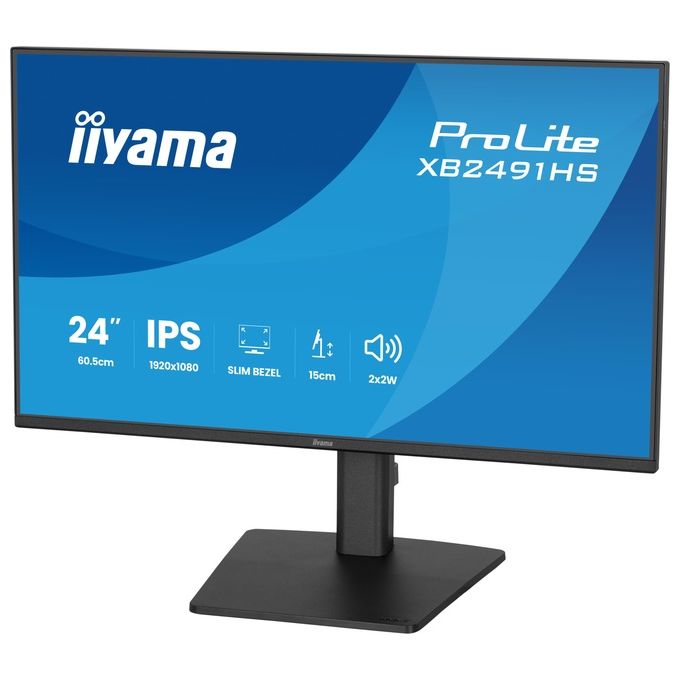 Iiyama XB2491HS-B1 ProLite Monitor PC 23,8'' Full HD 1920x1080 120Hz colore Nero