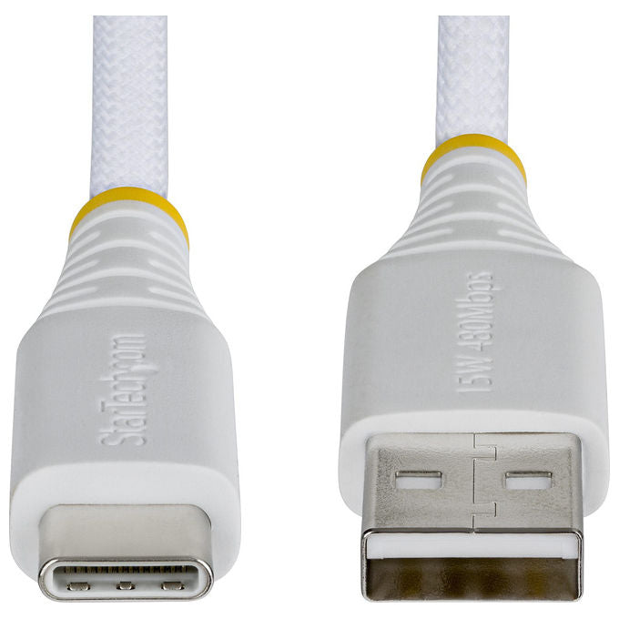 StarTech.com USB2AC30CMBRWH Cavo di Ricarica USB-A a USB-C 30cm 15W 3A USB 2.0 480 Mbps colore Bianco
