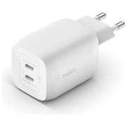 Belkin WCA011KQWH BOOST Charge Caricatore da muro USB-C 65W con tecnologia GaN e spina US pieghevole colore Bianco