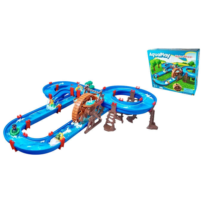 Simba 7313400015370 AquaPlay WaterWheel Circuito Acquatico con Ruota Idraulica 52 Pezzi colore Multicolore
