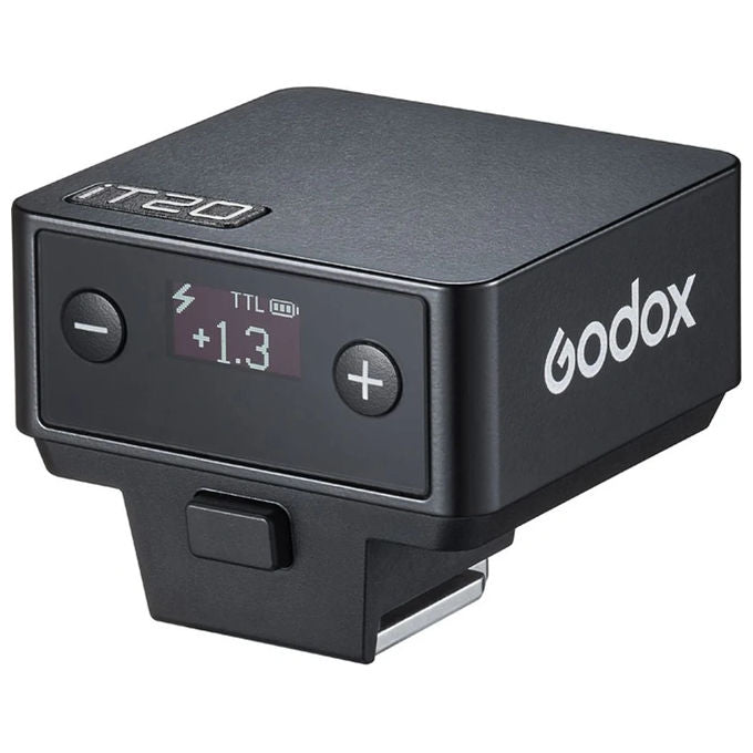 Godox 6952344243695 iT20 Flash a Slitta per OM System Potenza Regolabile 1-32 1-1 Tempo di Ricarica 1h10m Batteria Integrata 300 mAh colore Nero