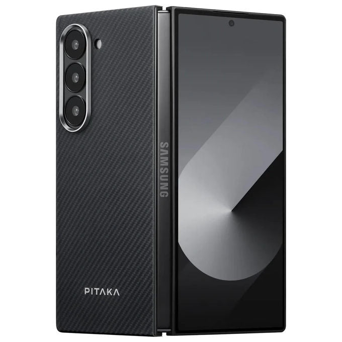 Pitaka MAGCASE5 MagEZ Case 5 per Samsung Galaxy Z Fold 6 Compatibile MagSafe Fibra di Aramide colore Nero Grigio Twill