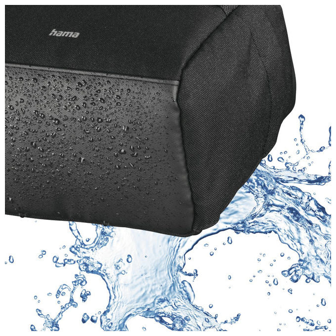 Hama 00121339 Matera Borsa da spalla in poliestere con tracolla e tasca laterale colore Nero