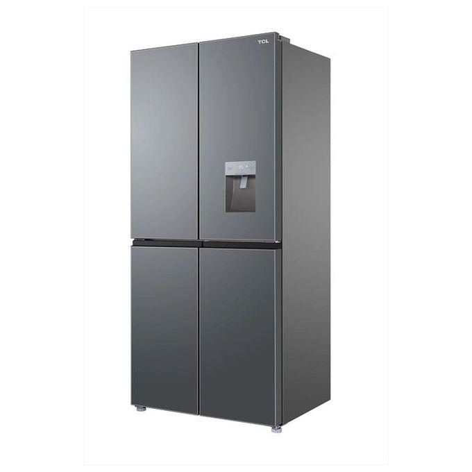 TCL RP466CXF0 Frigorifero 4 Porte 466 L 186 cm Classe F No Frost Inverter Total No Frost 40 dB colore Inox