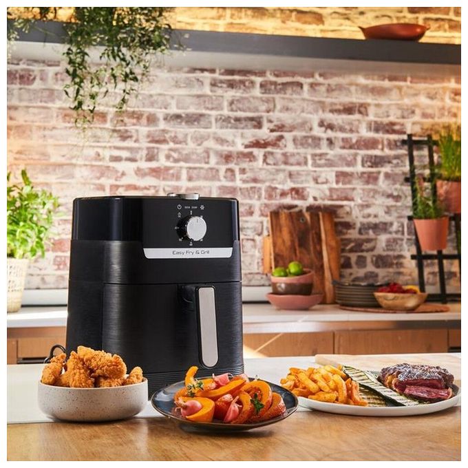 Moulinex EZ501810 Easy Fry and Grill Friggitrice ad aria 4.6 L 1400 W 8 Programmi Digitale colore Nero