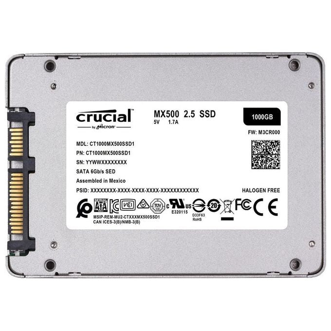 CRUCIAL CT1000MX500SSD1 Ssd 2,5 1tb Sata3 Mx500