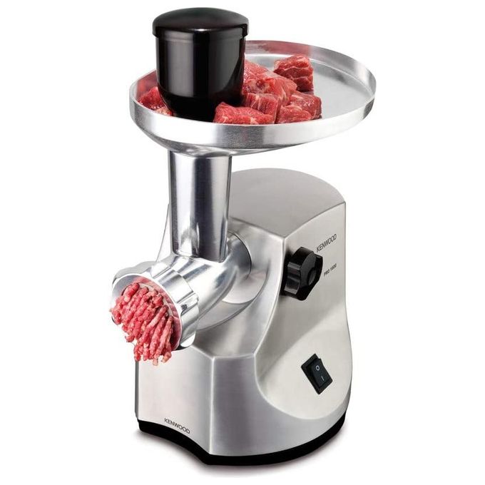 Kenwood MG510 Tritacarne 450 W potenza massima 1600 W 3 dischi per tritare insaccatori inclusi colore Acciaio inox