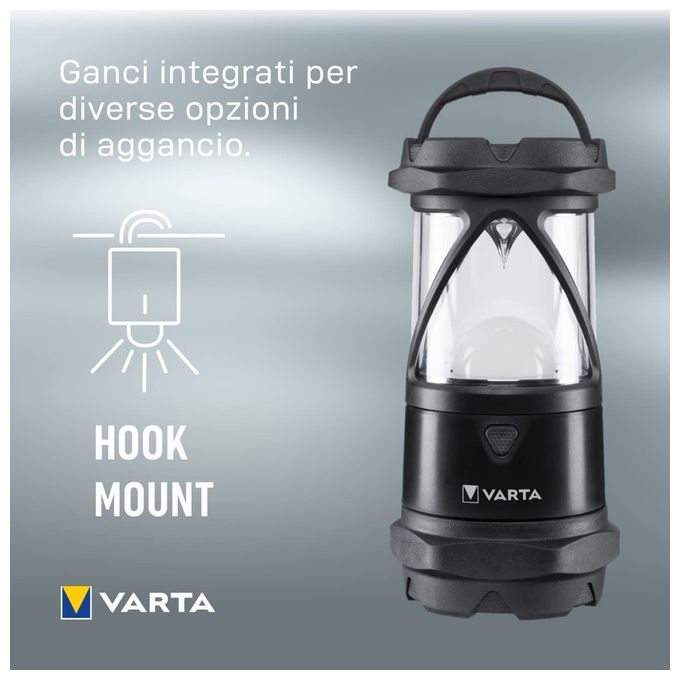 Varta Indestructible L30 Pro Nero-Trasparente Torcia a Mano Led