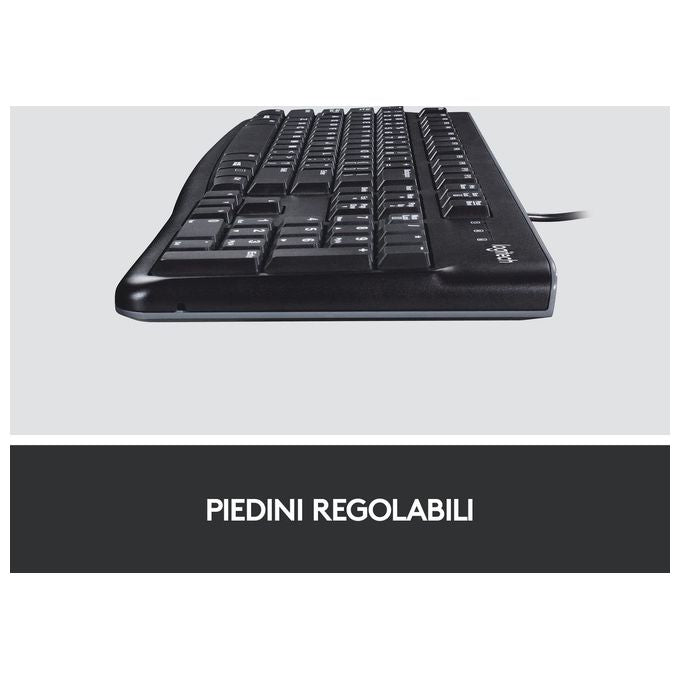 Logitech tastiera retail k120 usb nera