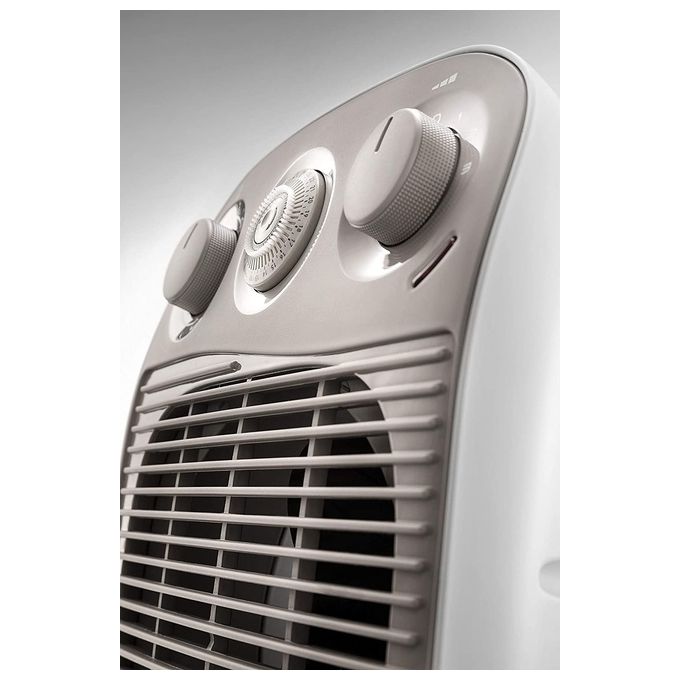 DeLonghi HFS50D22 Vertical Edge Termoventilatore Verticale Potenza 2200 W Timer Bianco-Beige