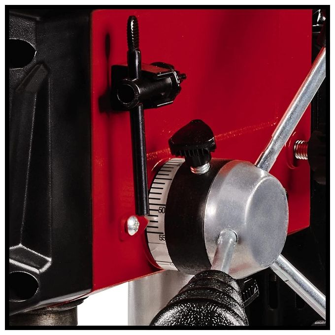 Einhell 4520592 TC-BD 450 Trapano a Colonna Chiave 450 W 5 Velocita' 600-2650 rpm Inclinazione Tavolo -45 a 45° colore Nero Rosso