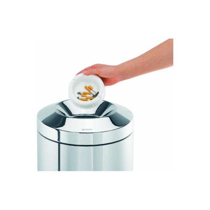 Brabantia 287527 Cestino Ignifugo Flameguard Paper Bin Inox Lucido 30 Litri Altezza 68.5cm