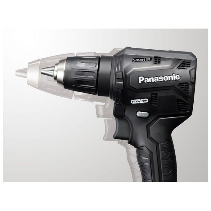 Panasonic EY1DD1J18D32 Trapano avvitatore a batteria 18 V brushless con 2 batterie 5,0 Ah e valigia Systainer colore Nero