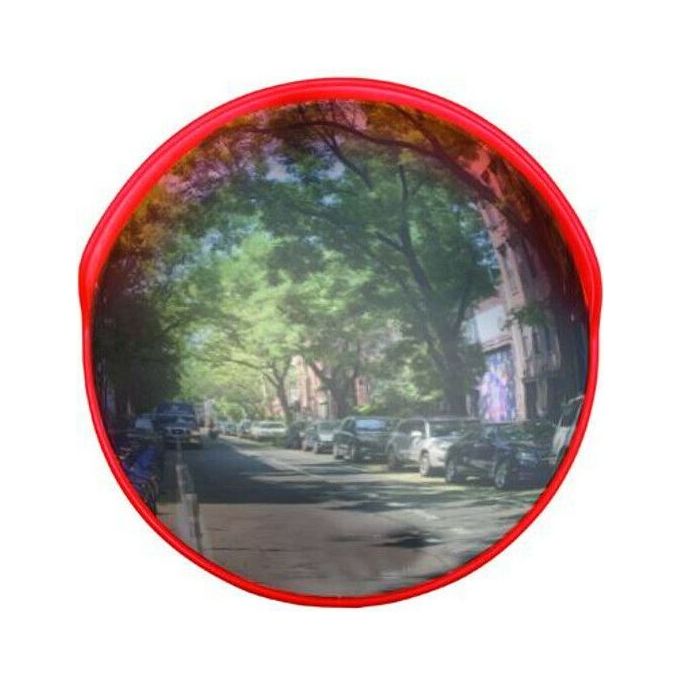 Vigor-Blinky 0798345 Specchio Parabolico Infrangibile 45 cm con Visiera Corpo in Polietilene Resistente UV Attacco Universale Palo 40-45 mm