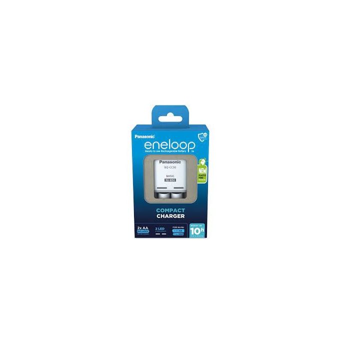 Panasonic Eneloop Compact Caricabatterie BW-CC50 con 2xAA