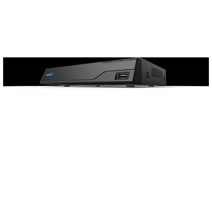 Reolink NVS8 NVR 8 canali PoE 4K 3840x2160 HDD 2TB espandibile 12TB HDMI VGA colore Nero