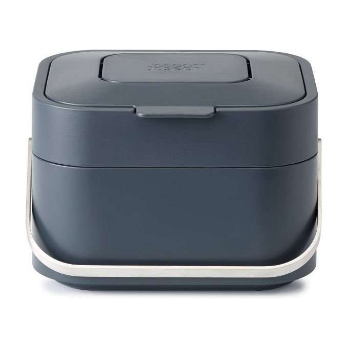 Joseph Joseph 30016 Stack 4 Compostiera 4 L con Filtro Antiodore Maniglia Acciaio Coperchio Antiodore Forma Rettangolare colore Grafite