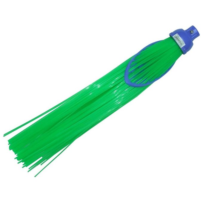 La Piacentina Scopa Spazzina per Esterni senza manico polipropilene filamenti resistenti 58 cm colore Verde