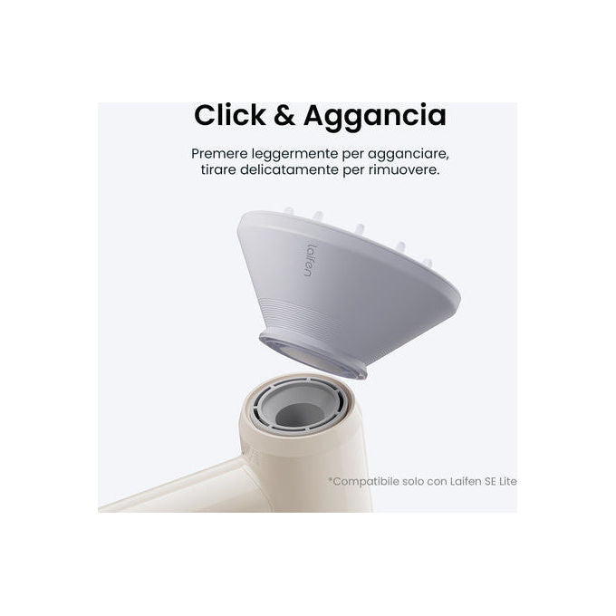 Laifen Diffusore per Asciugacapelli SE Lite 18 Punte colore Grigio