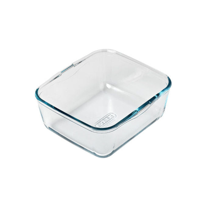Pyrex 301U300-8045 Nacchera Rettangolare per Air Fryer Vetro Borosilicato 2 L 18x20x8 cm Manico Acciaio Inossidabile colore Trasparente