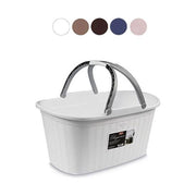 Stefanplast Cesta Elegance con Manico Moka 35x58x29cm