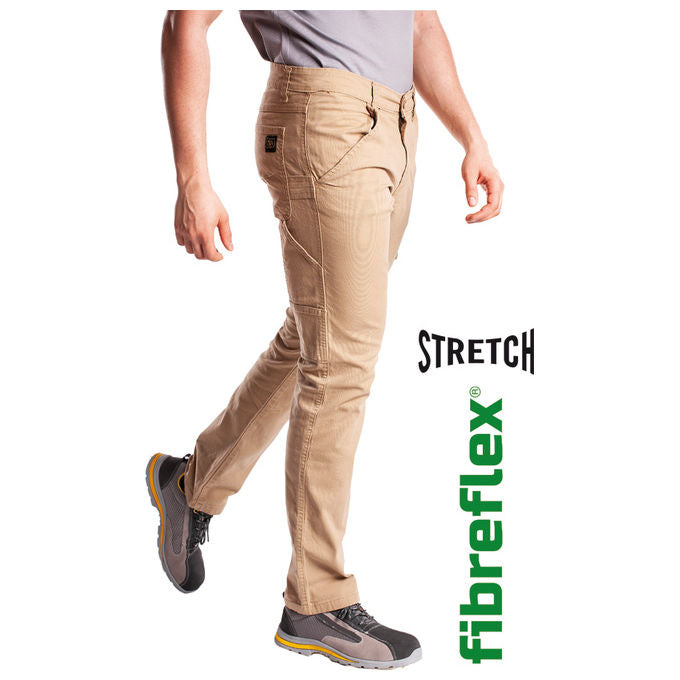 Rica Lewis 5429970 Carp53 Pantaloni da Lavoro Jeans Cotone Stretch Regular Comfort Multitasche colore Beige