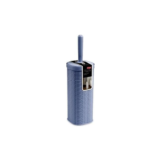 Stefanplast Portascopino per wc Elegance in Plastica intrecciata blu navy 100% made in Italy