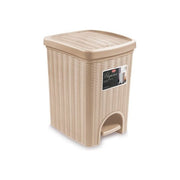 Stefanplast 30796 Elegance Pattumiera a Pedale 20 Lt Effetto Rattan Secchiello Estraibile colore Cashmere