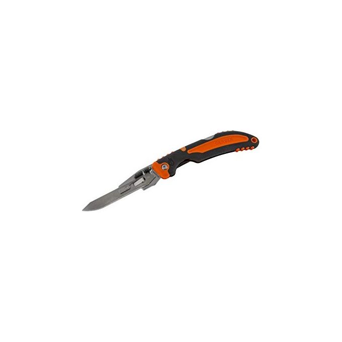 Gerber 1027855 Vital Pocket Folder EAB Coltello da Caccia Lama 7,1 cm Acciaio 420HC con 6 Lame di Ricambio colore Arancione