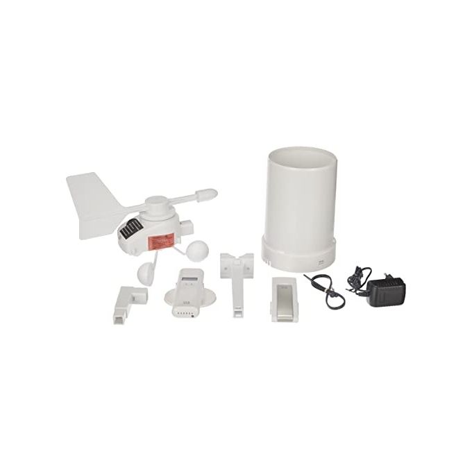 TFA Dostmann 31.4005.02 WeatherHub Stazione Meteo Wi-Fi con Gateway Sensore Temperatura Umidita' Pluviometro Anemometro colore Bianco