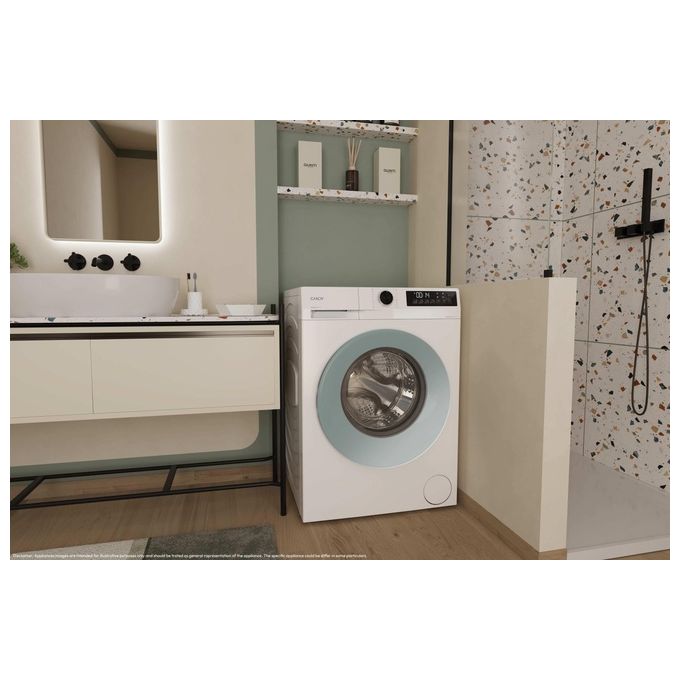 Candy GD48SE6S Lavatrice Carica Frontale 8 Kg 1351 rpm Classe A Inverter Bianco (85x59.5x53.3 cm) colore Bianco