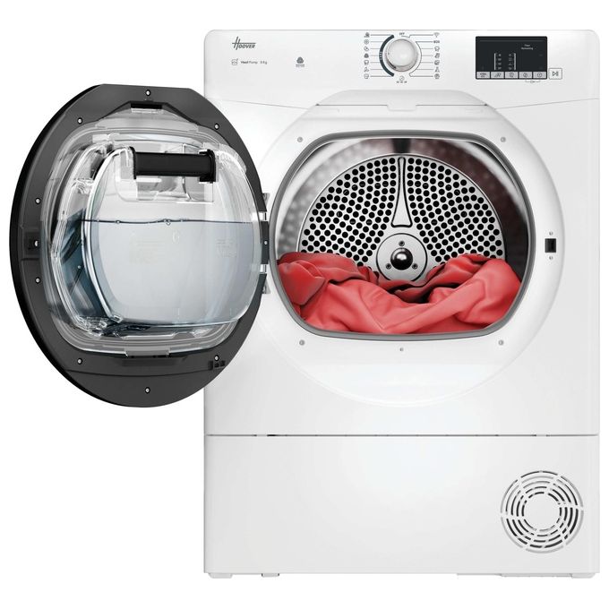 Hoover HR EH8N2DBE-S H-DRY 350 Asciugatrice Pompa di Calore 8 Kg Classe D Wi-Fi Bluetooth 15+1 Programmi (85x59.6x60.7 cm) colore Bianco