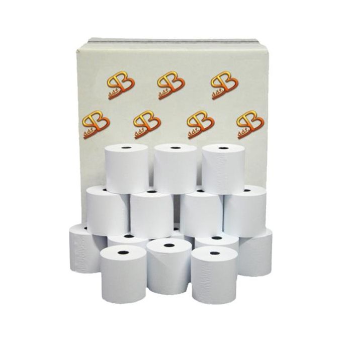 SABA CART 3126080D40SX Rotoli Carta Termica Compatibili Zebra ZQ320 80 mm x 20 mt conf 10 pz BPA Free colore Bianco