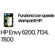 HP 3YM92AE Confezione da 2 cartucce di inchiostro nero e tricromia originali HP 303 Resa 200 pagine nero 165 pagine colore tipo pigmento e tintura colore Nero Ciano Magenta Giallo