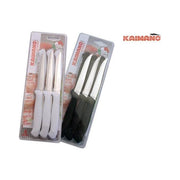 Kaimano KTS031406N Italicus Set 6 Coltelli da Bistecca Lama Dentata Acciaio Inox Manico Ergonomico colore Nero