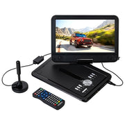 Reflexion DVD1025 Lettore DVD Portatile con Schermo 10 1 Pollici DVB T2 HD Tuner Batteria Integrata 2500 mAh PVR USB Micro SD AV IN OUT colore Nero