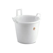 Stefanplast 3831445 Mastello a 3 Manici in Polietilene 35 Lt idoneo al contatto alimentare colore Neutro