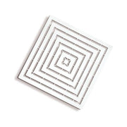 Giganplast 4325P2 Pedana per Doccia Quadrata Antiscivolo in Plastica LDPE 60x60 cm colore Bianco